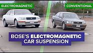 Watch Bose's incredible electromagnetic car suspension system in action