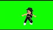 ROBLOX CHARACTER DANCING *black* GREEN SCREEN