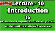 The Semiconductor Integrated Circuits Layout Design Act 2000