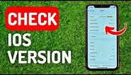 How to Check IOS Version on iPhone - Full Guide