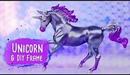 Painting a Silver Unicorn & DIY Display Frame! | Breyer Model Horses x @MyFroggyStuff