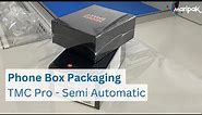 Phone Box Packaging | TMC PRO Semi-Automatic L Sealer Shrink Wrapping Machine