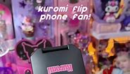 KUROMI FLIP PHONE FAN! 📞💜 sh🫶🏻pee PH Iink on my BlO~ literally the cutest portable fan this summer szn! y'all know I'm always down for cute and functional things 🤭 this y2k phone fan reminds me of Kuromi's phone in Onegai My Melody anime as well (๑˘ᵕ˘) #kuromi #sanrio #y2k #shopee #flipphone