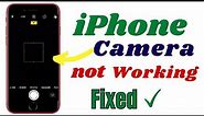 How to fix iPhone Camera not working
