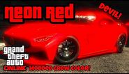 "NEON RED" Modded CREW Color (HEX CODE!) | GTA ONLINE
