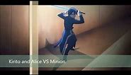 Sword Art Online Alicization EP 17 Kirito and Alice VS Minion Fight Scene