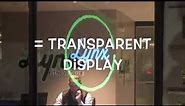 ClearBright™ + Projector = Transparent Display