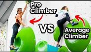 3 Amateur Climbers VS 1 PRO Climber on The Olympic Bouldering Wall