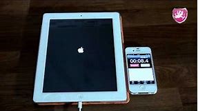 Apple iPad 4 with A6X CPU, Boot Time