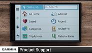 Support: Finding, Saving & Deleting Addresses on an Automotive Device