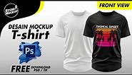 Mockup kaos | tshirt | Tiff-Photoshop | front view | free download
