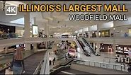 Largest Shopping Mall in CHICAGO Illinois - Woodfield Mall, Schaumburg IL- Walking Tour [4k 60fps]