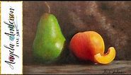 Advanced Blending Techniques with Acrylics Pear Fruit Still Life Painting Tutorial LIVE