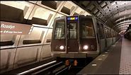 Washington DC USA 🇺🇸 | WMATA MetroRail Blue Line train arrival