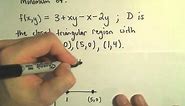 Absolute Maximum/Minimum Values of Multivariable Functions - Part 1 of 2