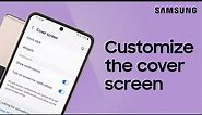 Customize Cover screen widgets on the Galaxy Z Flip4 or Z Flip3 | Samsung US