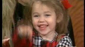Little Miley Cyrus Waving (age 2,3)