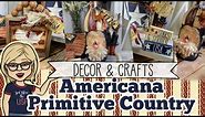 🌿 🇺🇸 Americana Primitive Country Patriotic Decor & Crafts #americana