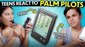 Teens React To Palm Pilots | Reacting to Old Technology | REACT