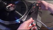 How to BALANCE YOUR TONE ARM with the counterweight | Stanton T62 turntable
