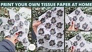 How To Print On Tissue Paper From Home with your Printer | Silhouette Studio Tutorial