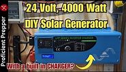 24v DIY Solar Generator Setup - 4000w - 10,240kwh with Built-in Battery Charger