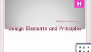 Higher Graphic Communication - Design Elements and Principles