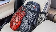 NETCESSITY Seat Caddy - Car Seat Net Organizer Caddy, Between Seat Car Organizer, Storage Net, Car Purse Holder, Heavy Duty Cargo Net, Fully Collapsible, 25" W x 30" L.