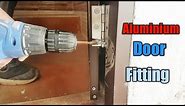 how to install aluminum door frame