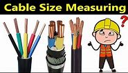 How to Measuring Cable Size | What is Sqmm in Cable & How to Calculation | cable size calculation
