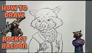 How To Draw Rocket Racoon | Guardians Of The Galaxy Vol 3 | Step-By-Step #drawing