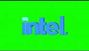 Intel Logo Revolving 3D Animation Loop on Green Screen | 4K | FREE TO USE