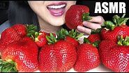 GIANT STRAWBERRIES ASMR FRUIT PLATTER | Juicy Eating Sounds | ASMR Phan