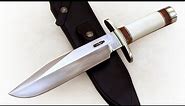 Randall Knife 12-9 (14 Grind) Nickel Silver Hilt, 25 Style Stag Handle - Unbox