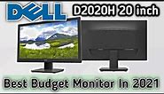 Best Monitor in 2021 | DELL D2020H 20 INCH MONITOR | Unboxing | Review | In Hindi