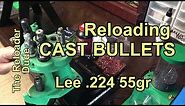 Reloading .223 Remington with Lee .224 Cast Bullet 55gr Mold and Shooting Test