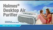 Holmes® Desktop Air Purifier w/HEPA-Type Filter & Ionizer - HAP242 NUC Smoke Chamber Video