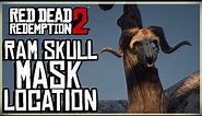 RAM SKULL MASK LOCATION - Red Dead Redemption 2 - Unique Collectible 614 RARE SECRET HIDDEN MASK