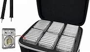 Graded Coin Storage Box Fits for 24-48 PCGS or NGC Graded Coin Slab,Coin Slab Holder with Handle, Individual Slots for Graded Coins, Graded Coin Case with Removable Thick Foam Slots(Case Only)