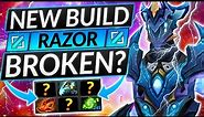 This NEW Razor Build is MENTAL - Pro Mid Lane Tips - Dota 2 Guide