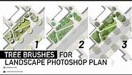 How to draw trees on Landscape Plan Rendering in Photoshop
