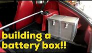 How to make an aluminum battery box