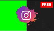 Instagram logo animation Green Screen and transparent background || free download