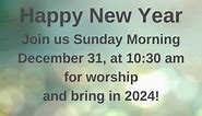 🌟 Happy New Year, church... - North Park Presbyterian Church