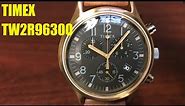 Timex MK1 Chronograph 20mm Leather Band Watch TW2R96300