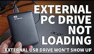 Windows External Hard Drive Not Showing Up – USB Drive Not Recognized on Windows PC