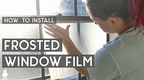 How to Install Frosted Window Film for Bathroom Privacy