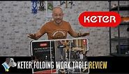 Keter Folding Work Table Unboxing and Assembly | Review & Demo