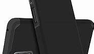 HRWireless Compatible for Revvl 6X Pro 5G, Revvl 6Pro 5G Phone Case (Pro Version Quad Camera) Ultimate [Shockproof] Heavy Duty (Magnetic Mount Friendly) Premium Dual-Layer Cover for Protection Black