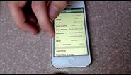 How to check esn/ imei/ meid number on an iPhone 5